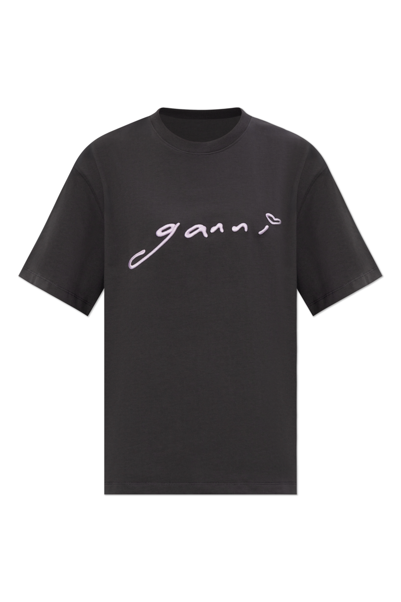 krs GANNI CHIARINIALIFA GANNI Gray Future Lamb T-Shirt GANNI